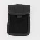 PRADA Sports Body Bag Nylon Schwarz Silber Auth 172262-21