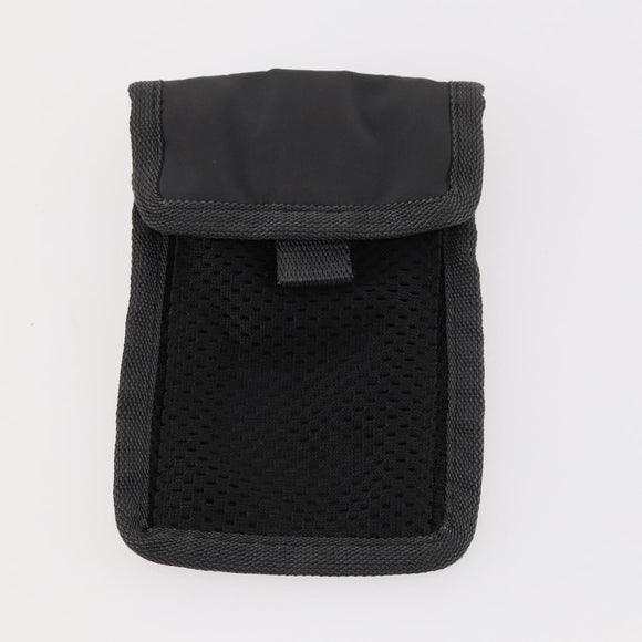 PRADA Sports Body Bag Nylon Schwarz Silber Auth 172262