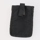 PRADA Sports Body Bag Nylon Schwarz Silber Auth 172262-22