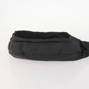 PRADA Sports Body Bag Nylon Schwarz Silber Auth 172262-5