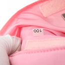 PRADA Sports Body Bag Nylon Pink Silver Auth 172263-12
