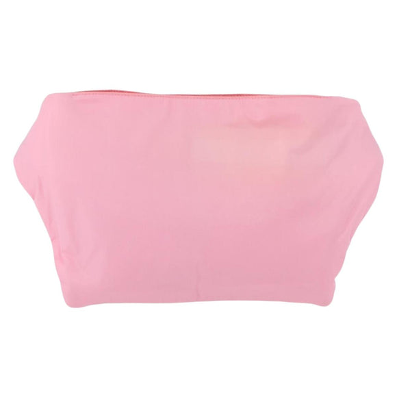 PRADA Sports Body Bag Nylon Pink Silver Auth 172263