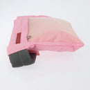 PRADA Sports Body Bag Nylon Pink Silver Auth 172263-4