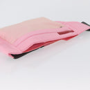 PRADA Sports Body Bag Nylon Pink Silver Auth 172263-6