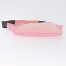 PRADA Sports Body Bag Nylon Pink Silver Auth 172263-5