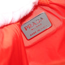 PRADA Sports Body Bag Nylon Orange Silver Auth 172265-18