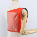 PRADA Sports Body Bag Nylon Orange Silver Auth 172265-22