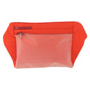PRADA Sports Body Bag Nylon Orange Silver Auth 172265-13