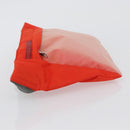 PRADA Sports Body Bag Nylon Orange Silver Auth 172265-4