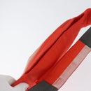 PRADA Sports Body Bag Nylon Orange Silver Auth 172265-6