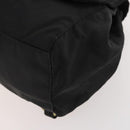 PRADA Backpack Nylon Black Gold Auth 172266-16