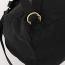PRADA Backpack Nylon Black Gold Auth 172266-19