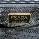 PRADA Backpack Nylon Black Gold Auth 172266-23