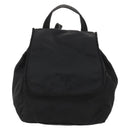 PRADA Backpack Nylon Black Gold Auth 172266-13
