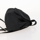 PRADA Backpack Nylon Black Gold Auth 172266-3