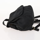 PRADA Backpack Nylon Black Gold Auth 172266-4