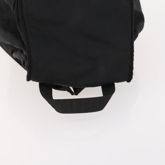 PRADA Backpack Nylon Black Gold Auth 172266