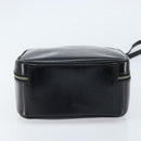 GUCCI Bamboo Hand Bag Patent leather 2way Black Silver Auth 172271-5