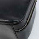 GUCCI Bamboo Hand Bag Patent leather 2way Black Silver Auth 172271-16