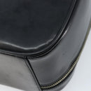 GUCCI Bamboo Hand Bag Patent leather 2way Black Silver Auth 172271-18
