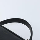 GUCCI Bamboo Hand Bag Patent leather 2way Black Silver Auth 172271-14