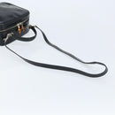 GUCCI Bamboo Hand Bag Patent leather 2way Black Silver Auth 172271-8