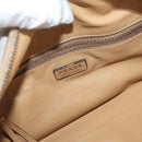 PRADA Shoulder Bag Leather Brown Gold Auth 172272-18