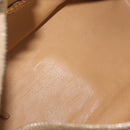 PRADA Shoulder Bag Leather Brown Gold Auth 172272-11