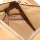 PRADA Shoulder Bag Leather Brown Gold Auth 172272-19