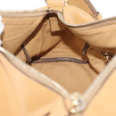 PRADA Shoulder Bag Leather Brown Gold Auth 172272-20
