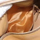 PRADA Shoulder Bag Leather Brown Gold Auth 172272-22