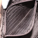 PRADA Hand Bag Leather Brown Silver Auth 172276-23