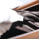 PRADA Hand Bag Leather Brown Silver Auth 172276-12
