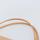 PRADA Hand Bag Leather Brown Silver Auth 172276-14
