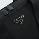 PRADA Hand Bag Nylon Black Silver Auth 172278A-14