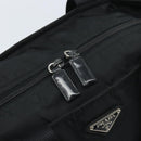 PRADA Hand Bag Nylon Black Silver Auth 172278A-15