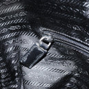 PRADA Hand Bag Nylon Black Silver Auth 172278A-20