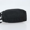 PRADA Hand Bag Nylon Black Silver Auth 172278A-5
