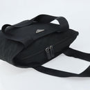 PRADA Hand Bag Nylon Black Silver Auth 172278A-6