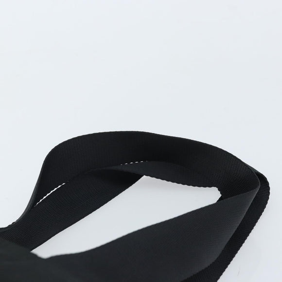 PRADA Hand Bag Nylon Black Silver Auth 172278A