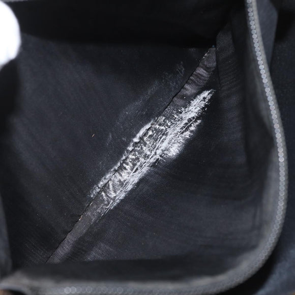 CELINE Macadam Canvas Tote Bag PVC Leather Black Gold Auth 172280