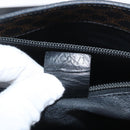 CELINE Macadam Canvas Tote Bag PVC Leather Black Gold Auth 172280-12