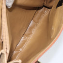 CELINE Macadam Canvas Hand Bag PVC Leather Beige Gold Auth 172281-26