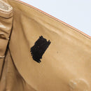 CELINE Macadam Canvas Hand Bag PVC Leather Beige Gold Auth 172281-11