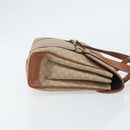 CELINE Macadam Canvas Hand Bag PVC Leather Beige Gold Auth 172281-3