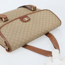 CELINE Macadam Canvas Hand Bag PVC Leather Beige Gold Auth 172281-6