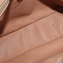 CELINE Macadam Canvas Shoulder Bag PVC Leather Brown Gold Auth 172285-10