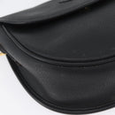 GUCCI Shoulder Bag Leather Gold Black 007 14 0074 Auth 172286-9