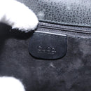 GUCCI Shoulder Bag Leather Gold Black 007 14 0074 Auth 172286-18