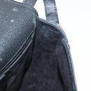 GUCCI Shoulder Bag Leather Gold Black 007 14 0074 Auth 172286-19